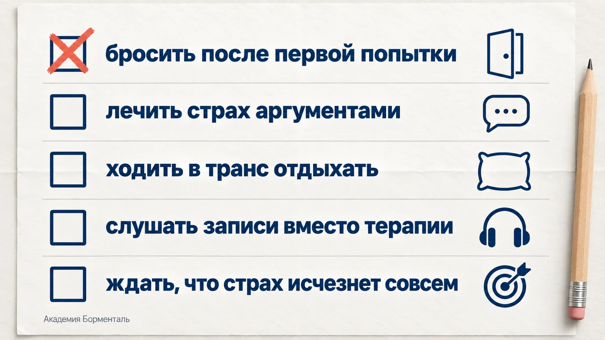 Частые ошибки при лечении фобии: что мешает избавиться от страха