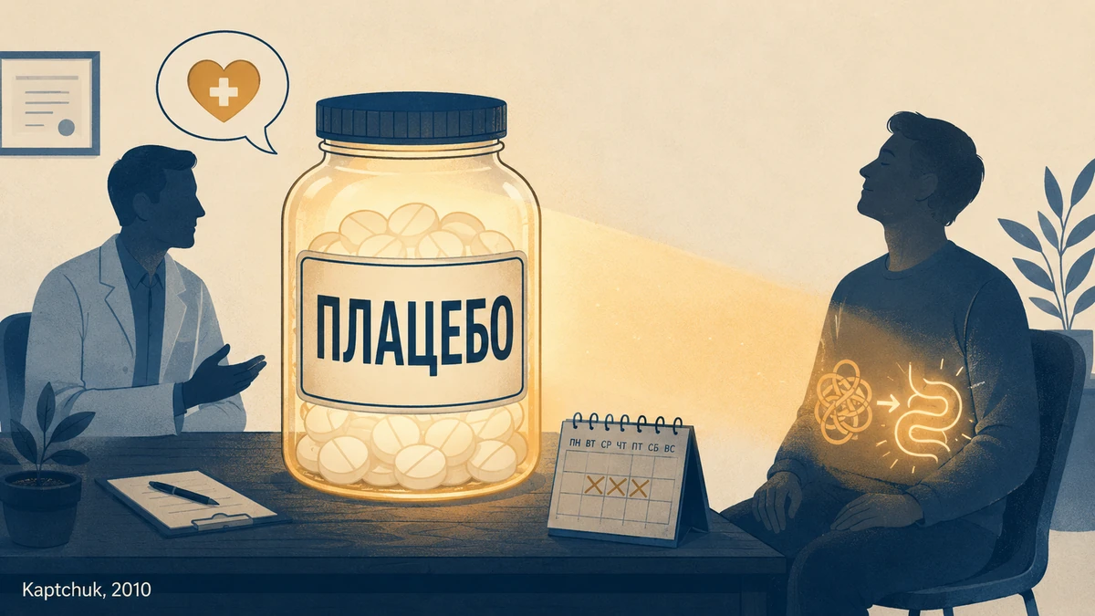 Эксперимент с открытым плацебо: внушение работает даже без обмана