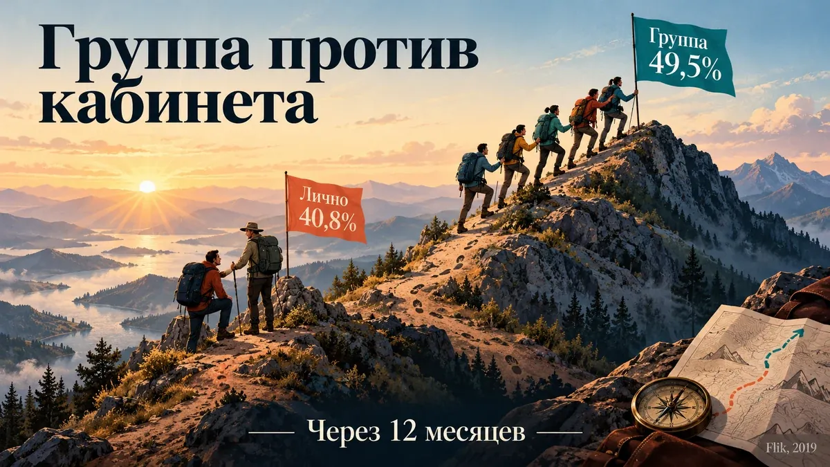 Эксперимент IMAGINE: групповой гипноз через год дал 49,5% ответивших против 40,8% в индивидуальном формате